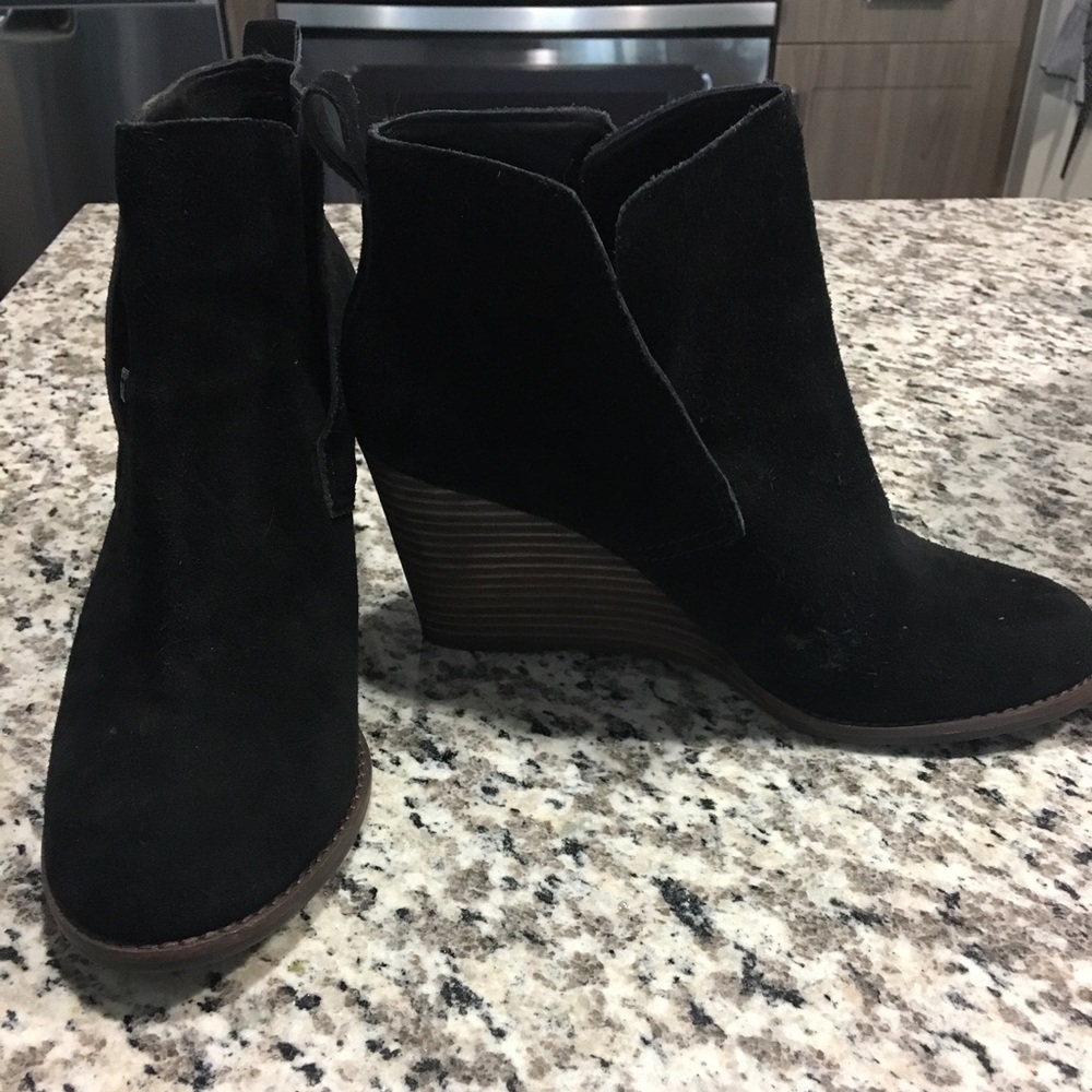 Lucky brand wedge booties